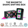 Picture of SHASHIBO Shape Shifting Box - Award-Winning, Patented Fidget Cube w/ 36 Rare Earth Magnets - Transforms Into Over 70 Shapes, Gift Box, Download Fun in Motion Toys Mobile App (Moon, 2 Pack)