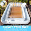 Picture of SWIMLINE Original Suntan Tub Luxe Edition Inflatable Floating Lounger Pearl White Gold | Tanning Pool Hybrid Lounge | Comfort Pillow | Fill with Water | for Kids & Adults | Reflective Tanning Design