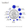 Picture of beadsland Flat Back Crystal Rhinestones Round Gems, Sapphire (1.3-1.4mm) SS3/1440pcs