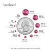 Picture of beadsland Flat Back Crystal Rhinestones Round Gems for Nail Art and Craft Glue Fix,Rose (1.3-1.4mm) SS3/1440pcs