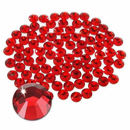 Picture of Jollin Glue Fix Crystal Flatback Rhinestones Glass Diamantes Gems for Nail Art Crafts Decorations Clothes Shoes(ss5 2880pcs, Siam)