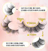 Picture of Mink Lashes Manga Anime Cosplay Eyelashes D Curl Russian Strip Lashes zanlufly Wispy Clear Band False Eyelashes Cat Eye 6D Lashes Pack