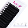 Picture of Eyelash Extension Easy Fan Volume Lashes .03 .05 .07 .10 Thickness FADLASH Rapid Blooming Easy Fan Lash Extensions Volume Lashes Faux Mink Matte Black (0.05-DD, 21mm)