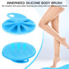 Picture of INNERNEED Food-Grade Soft Silicone Body Cleansing Brush Shower Scrubber, Gentle Exfoliating and Massage for All Kinds of Skin (Blue)