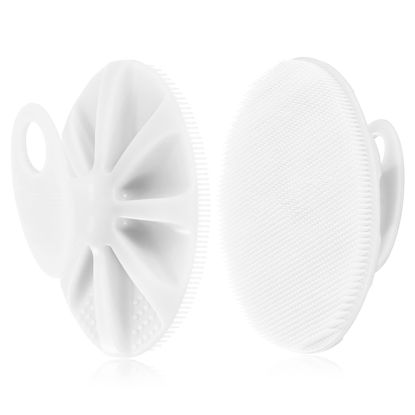 Picture of INNERNEED Food-Grade Soft Silicone Body Cleansing Brush Shower Scrubber, Gentle Exfoliating and Massage for All Kinds of Skin (White)