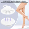 Picture of INNERNEED Food-Grade Soft Silicone Body Cleansing Brush Shower Scrubber, Gentle Exfoliating and Massage for All Kinds of Skin (White)