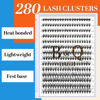 Picture of Lash Clusters 30D-0.07D-16mm Individual Lashes 280 Clusters Manga Lashes False Eyelash B&Q Lash Clusters Extensions Individual Lashes Cluster DIY Eyelash Extensions at Home (30D-0.07D,16mm)