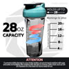 Picture of HELIMIX 2.0 Vortex Blender Shaker Bottle Holds upto 28oz | No Blending Ball or Whisk | USA Made | Portable Pre Workout Whey Protein Drink Shaker Cup | Mixes Cocktails Smoothies Shakes | Top Rack Safe