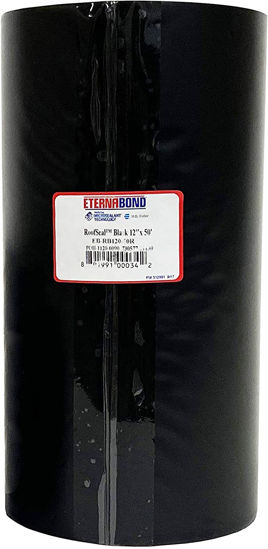 Picture of EternaBond RoofSeal Black 12" x50' MicroSealant UV Stable RV Roof Seal Repair Tape | 35 mil Total Thickness - EB-RB120-50R - One-Step Durable, Waterproof and Airtight Sealant