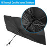 Picture of Coricha Windshield Sunshade Umbrella Brella Shade for Car Sun Shade Cover 31 * 57" As Seen on TV UV Block Front Window Heat Insulation Protection (Black Eyes)