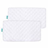 Picture of Waterproof Bamboo Bassinet Mattress Pad Cover Compatible with Cuddor Bedside and Chicco LullaGo Portable Bassinet (33"x19", not for Chicco LullaGo Anywhere Portable), 2 Pack, Ultra Soft Sleep Surface