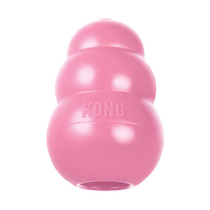 Picture of KONG - Puppy Toy Natural Teething Rubber - Fun to Chew, Chase and Fetch - for Extra Small Puppies - Pink