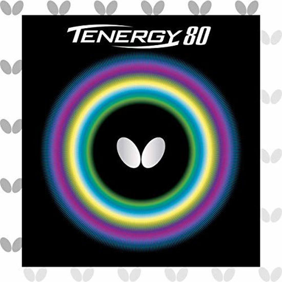 Picture of Butterfly Tenergy 80 Table Tennis Rubber Table Tennis Rubber | 1.7 mm, 1.9 mm, or 2.1 mm | Red or Black | 1 Inverted Table Tennis Rubber Sheet | Professional Table Tennis Rubber