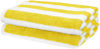 Picture of Amazon Basics Cabana Stripe Beach Towel, Pack of 2, Yellow, 60" x 30"