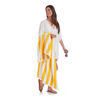 Picture of Amazon Basics Cabana Stripe Beach Towel, Pack of 2, Yellow, 60" x 30"