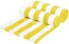 Picture of Amazon Basics Cabana Stripe Beach Towel, Pack of 2, Yellow, 60" x 30"