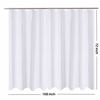 Picture of N&Y HOME Extra Wide Shower Curtain Liner Fabric 108 x 72 inches, Hotel Quality, Machine Washable, Water Repellent, White Spa Bathroom Curtains with Grommets, 108x72