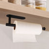 Picture of Paper Towel Holders-Blcak,Paper Towels Rolls - for Kitchen,Paper Bulk- Self-Adhesive Under Cabinet,Both Available in Adhesive and Screws,Stainless Steel