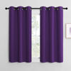Picture of NICETOWN Purple Kitchen Blackout Curtains, Home Decoration Thermal Insulated Solid Ring Top Blackout Curtains/Drapes for Bedroom(Set of 2, 42 x 50 Inch, Royal Purple)