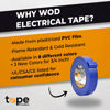 Picture of WOD ETC766 Professional Grade General Purpose Gray Electrical Tape UL/CSA listed core. Vinyl Rubber Adhesive Electrical Tape: 1/2 inch X 66 ft - Use At No More Than 600V & 176F (Pack of 10)