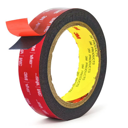 Double Sided Tape Heavy Duty, Small Waterproof Strong Mounting Adhesive  Foam Tape, 10ft Length, 0.39in Width for LED Strip Lights, Home Decor, Car,  Glass, Sign, Made of 3M VHB Tape 