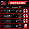 Picture of AFA Tooling - Deburring Tool with 10 BS1010, 10 BS1018, 10 BK3010, 10 BS3010 - HSS Blades for Metal, Resin, PVC, 3D Printed Plastic Edges