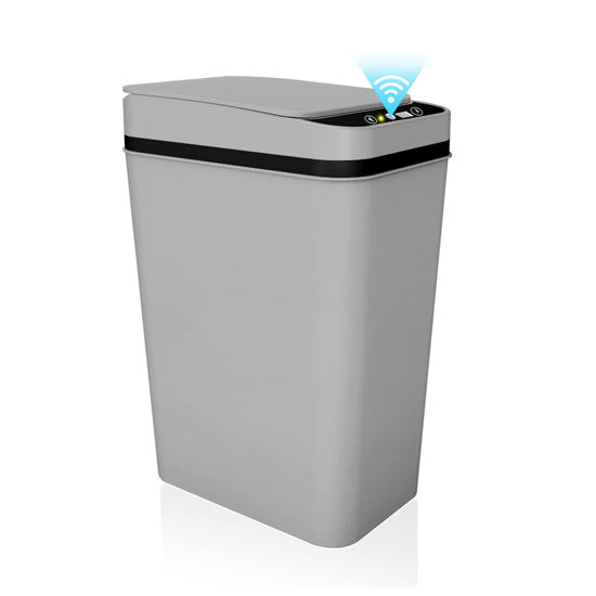 Bathroom Smart Touchless Trash Can 2.2 Gallon Automatic 2.2 Gallon White