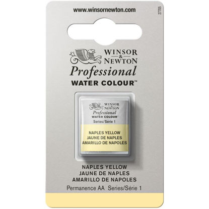 Picture of Winsor & Newton Professional Watercolor, Half Pan, Naples Yellow