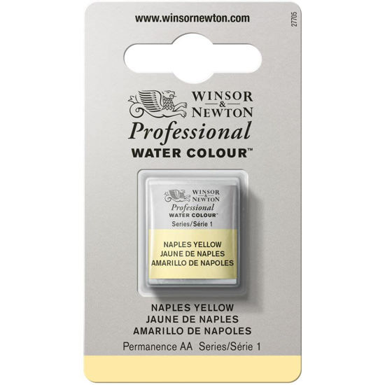 Picture of Winsor & Newton Professional Watercolor, Half Pan, Naples Yellow