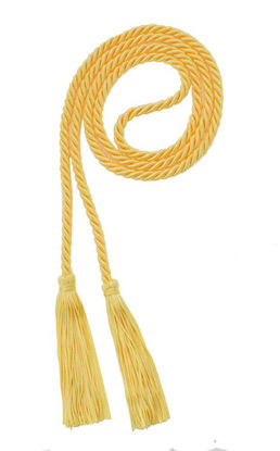 Picture of Graduation Honor Cord - Maize - Every School Color Available - Made in USA - by Tassel Depot