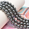 Picture of NCB 100pcs Original Natural Stone Beads Gemstone Round Loose Beads 6mm 8mm 10mm (Black Hematite, 6mm 100Beads)