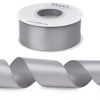 Picture of Ribbli Silver Double Faced Satin Ribbon,1-1/2” x Continuous 25 Yards,Use for Bows Bouquet,Gift Wrapping,Wedding,Floral Arrangement