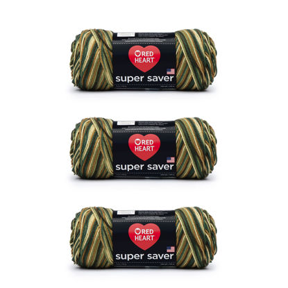 Picture of Red Heart Super Saver Yarn, 3 Pack, Woodsy 3 Count