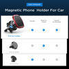 Picture of LISEN Magnetic Phone Holder for Car, [Easily Install] Car Phone Holder Mount [6 Strong Magnets] Cell Phone Holder for Car [Case Friendly] iPhone Car Holder Compatible with All Smartphones & Tablets