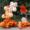 Picture of JOYYPOP Orange Balloons 110 Pcs Orange Balloon Garland Kit Different Sizes 5 10 12 18 Inch Orange Balloons for Halloween Thanksgiving Party Decorations