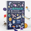 Picture of Space Stickers + Activity Book by Cupkin: Innovative Side by Side Sticker Books - Spiral Binding Allows The Sticker Book to Lay Flat - Over 500 Astronaut + Moon Stickers and 12 Scenes for Kids 4-8