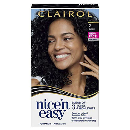 Picture of Clairol Nice'n Easy Permanent Hair Color, 2 Black