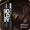 Picture of BOLDIFY Hair Fibers for Thinning Hair (MEDIUM BROWN) Undetectable & Natural - 28g Bottle - Hair Powder - Completely Conceals Hair Loss in 15 Sec - Hair Thickener & Topper for Fine Hair for Women & Men