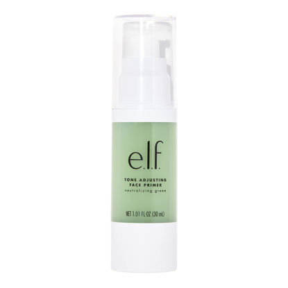 Picture of e.l.f. Tone Adjusting Face Primer, Makeup Primer For Neutralizing Uneven Skin Tones & Redness, Grips Makeup To Last, Vegan & Cruelty-free, Large