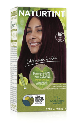 Picture of Naturtint Permanent Hair Color 3NV Radiant Red (Pack of 1), Ammonia Free, Vegan, Cruelty Free, up to 100% Gray Coverage, Long Lasting Results