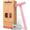 Picture of Bambaw Double Edge Safety Razor for Women, Single Blade Razor for Women, Eco Razor, Plastic Free - Pink