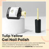 Picture of modelones Gel Nail Polish, 15ML Pastel Soft Yellow Gel Polish 1 Pcs Soft Light Lemon Chiffon Nail Polish Gel Soak Off LED Nail Art Starter Salon Manicure at Home DIY 2023