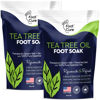 Picture of Tea Tree Oil Foot Soak with Epsom Salt - Best Toenail Fungus Treatment, Athletes Foot & Softens Calluses - Soothes Sore & Tired Feet, Fungal Toe, Foot Odor Scent, Spa Pedicure - Made in USA - 2 Pack