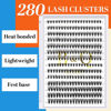 Picture of Lash Clusters 30D+40D-C-9-16MIX Individual Lashes 280 Clusters Manga Lashes False Eyelash B&Q Lash Clusters Extensions Individual Lashes Cluster DIY Eyelash Extensions at Home (30D+40D,C-9-16MIX)