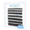 Picture of Lash Clusters 84 Pcs Cluster Lashes Eyelash DIY Extensions Individual that Look Like Natural Thin Band & Soft (Cirrus,D-8-16mix)