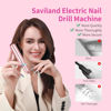 Picture of Saviland Electric Nail Drill - Electric Nail File Efile Nail Drill Professional Manicure with 6PCS Nail Drill Bits & 51Pcs Sanding Bands for Acrylic Nail Pedicure Tools Home Salon Use