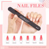 Picture of Nail Files and Buffers, AZUREBEAUTY 12Pcs Professional Manicure Tools Kit, 6 Pcs Double Sided 100/180 Grit Nail Files & 6Pcs Rectangular Nail Buffer Block