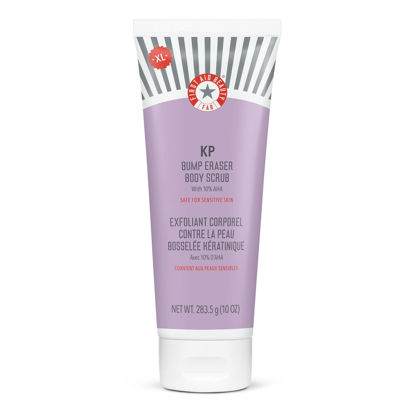 Picture of First Aid Beauty KP Bump Eraser Body Scrub - Exfoliant for Keratosis Pilaris with 10% AHA - Jumbo 10 oz Tube