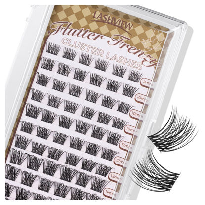 Picture of LASHVIEW Lash-Extension-Clusters 72pcs D Curl Lash Clusters Natural Look Cluster Lashes Extensions Super Thin Band & Soft Lashes Reusable 8-16mm MIX (703)