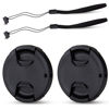 Picture of 2 Pack JJC 55mm Front Lens Cap Cover with Cap Keeper for Nikon D3500 D3400 D5600 D7500 with AF-P 18-55mm f/3.5-5.6G VR Kit Lens, Sony FE 28-70mm f/3.5-5.6 Lens & Other Lenses with 55mm Filter Thread